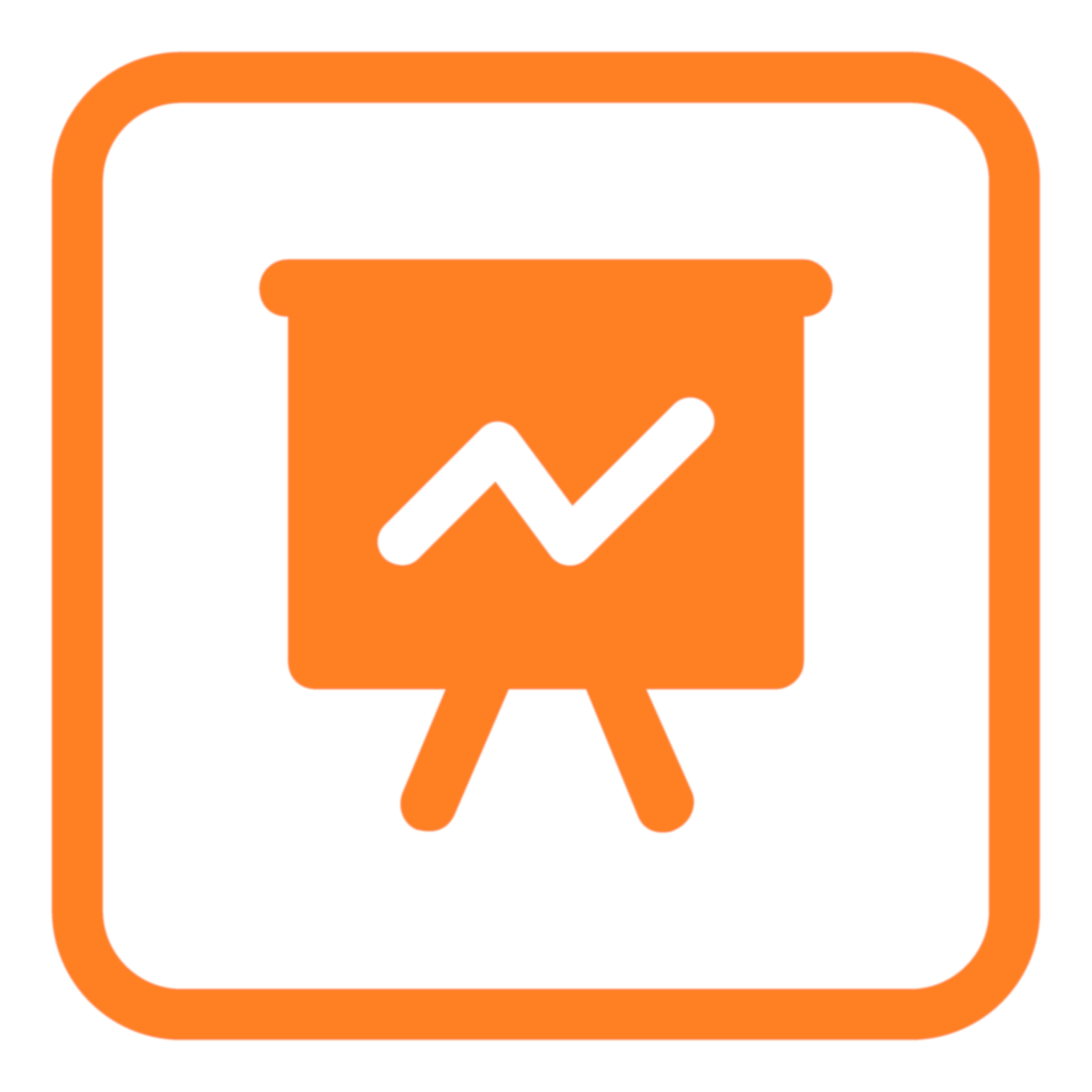 presentation icon orange