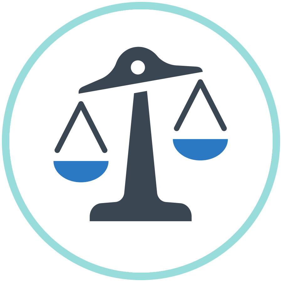scales icon representing balancing risks