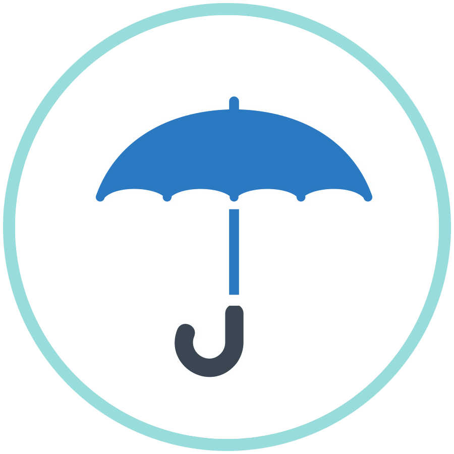 umbrella icon representing insurance